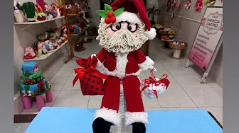 Papai Noel de tecido de 45 cm