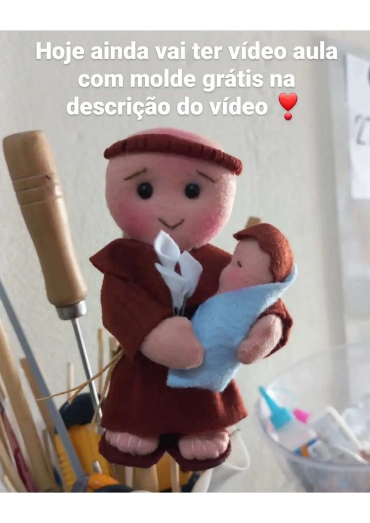 Papai Noel de tecido - molde parte 11