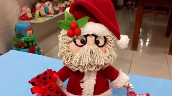 Papai Noel de tecido