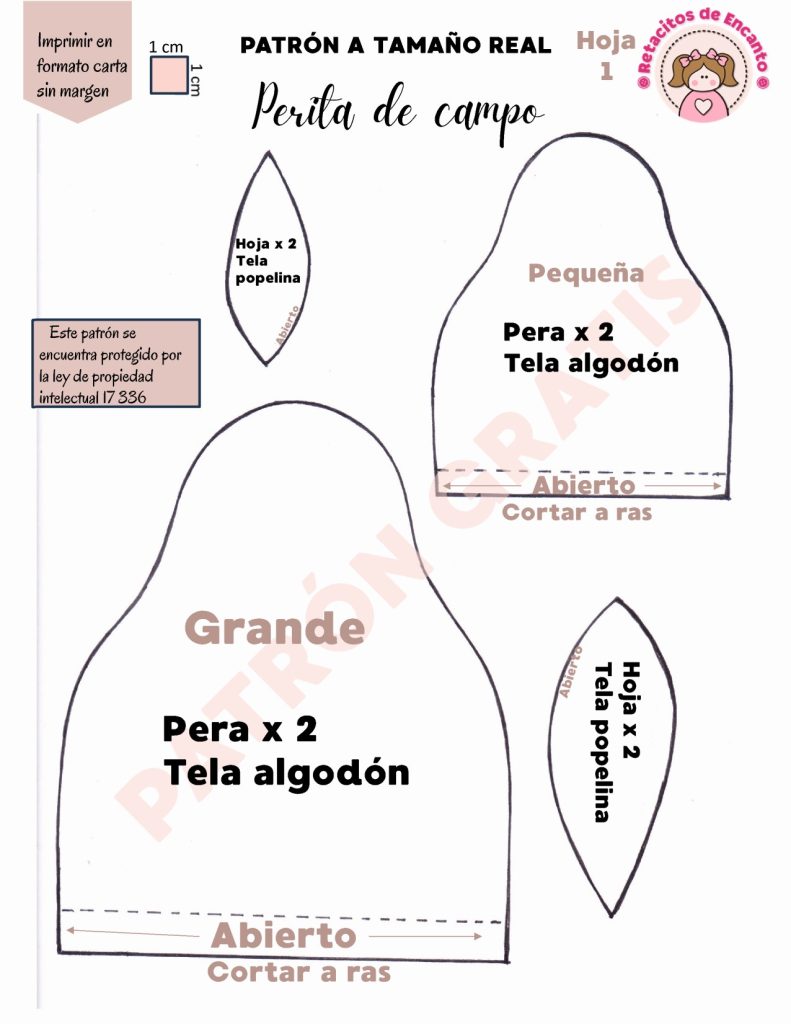 Perinha country em minutos - molde parte 3
