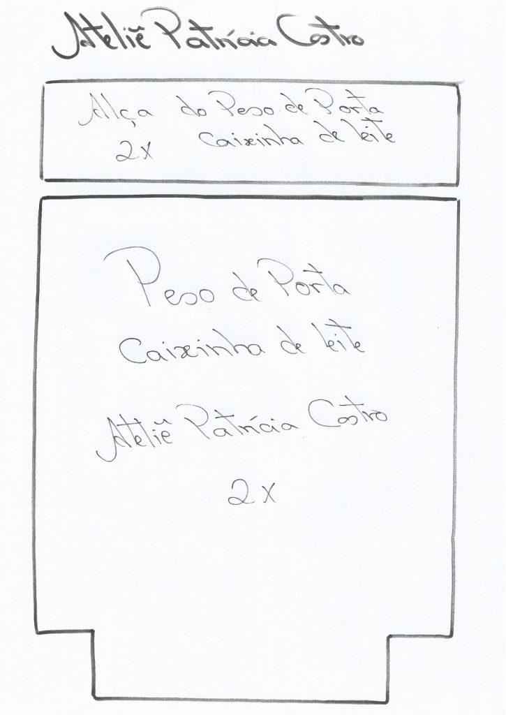 Peso de porta caixinha de flor - molde parte 2