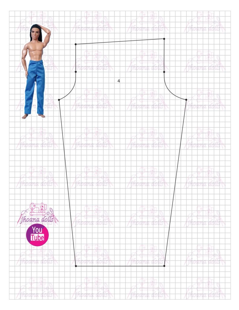 Pijama para Ken - molde parte 2