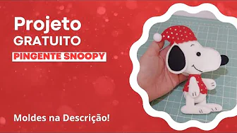 Pingente Snoopy de feltro