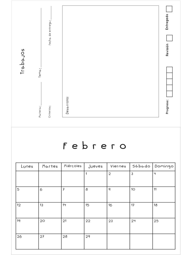 Planner de estudos completo - molde parte 16