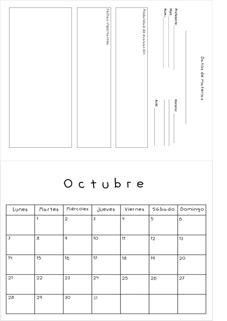 Planner de estudos completo - molde parte 25