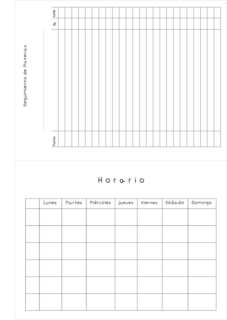 Planner de estudos completo - molde parte 32