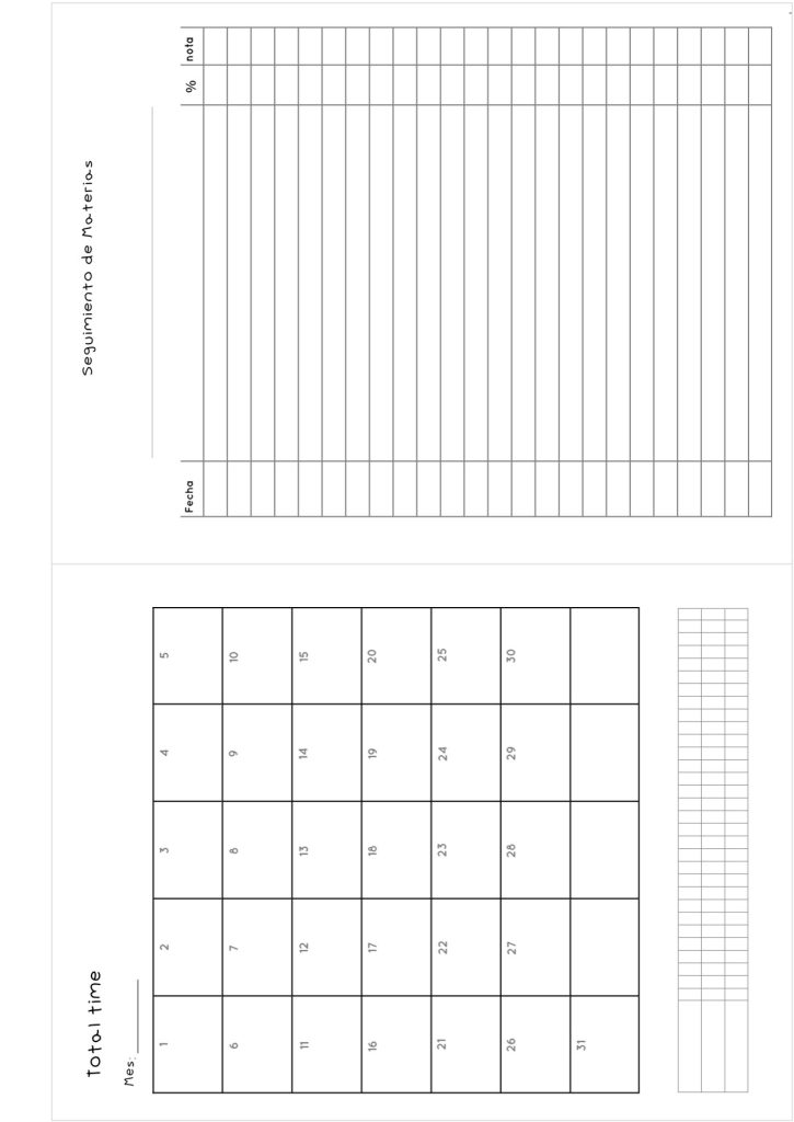 Planner de estudos completo - molde parte 40