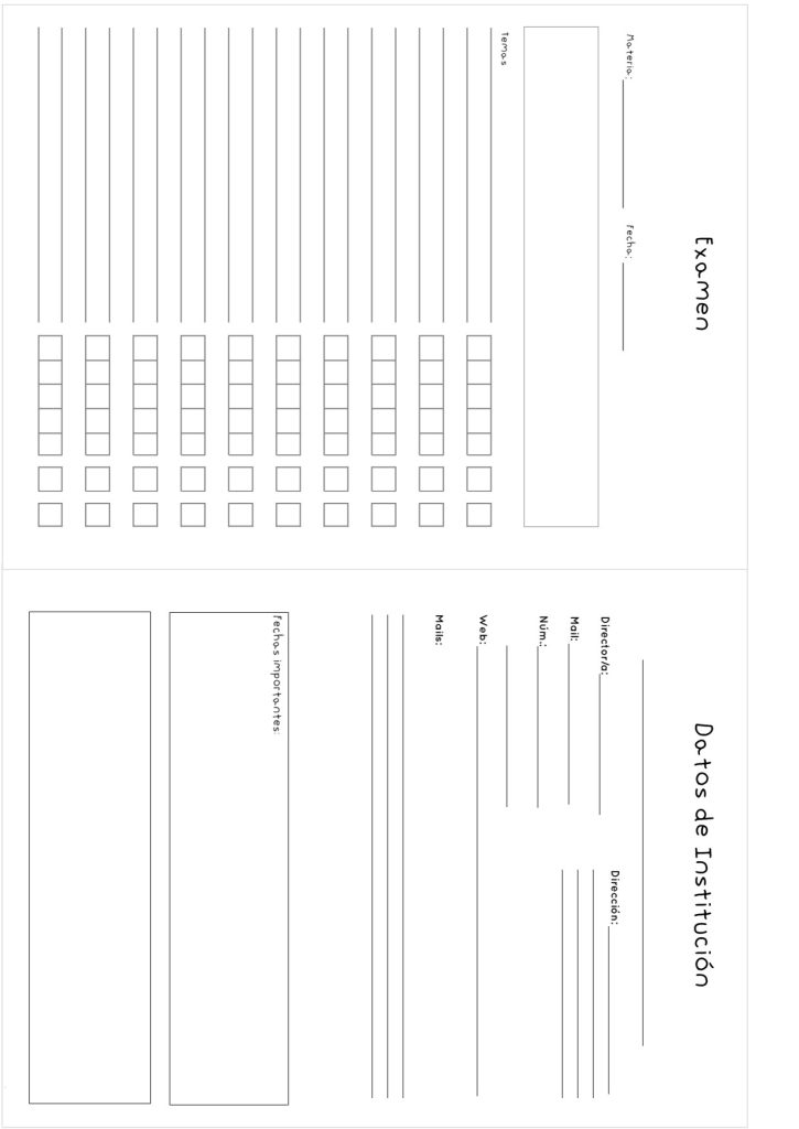 Planner de estudos completo - molde parte 5