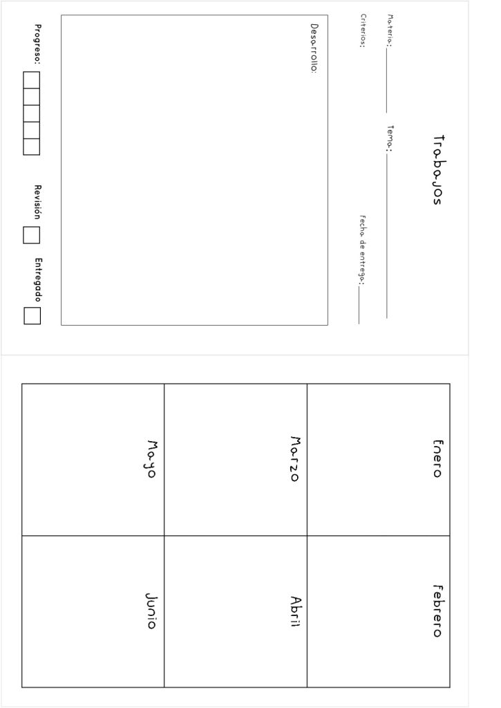 Planner de estudos completo para imprimir - molde parte 13