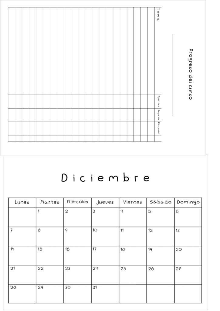Planner de estudos completo para imprimir - molde parte 27