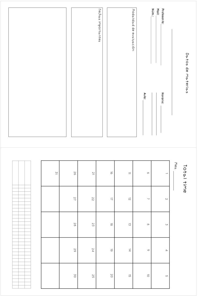 Planner de estudos completo para imprimir - molde parte 37