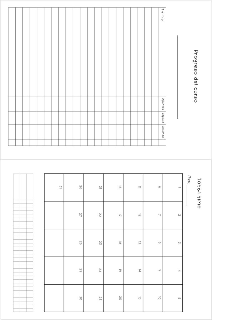 Planner de estudos completo para imprimir - molde parte 39