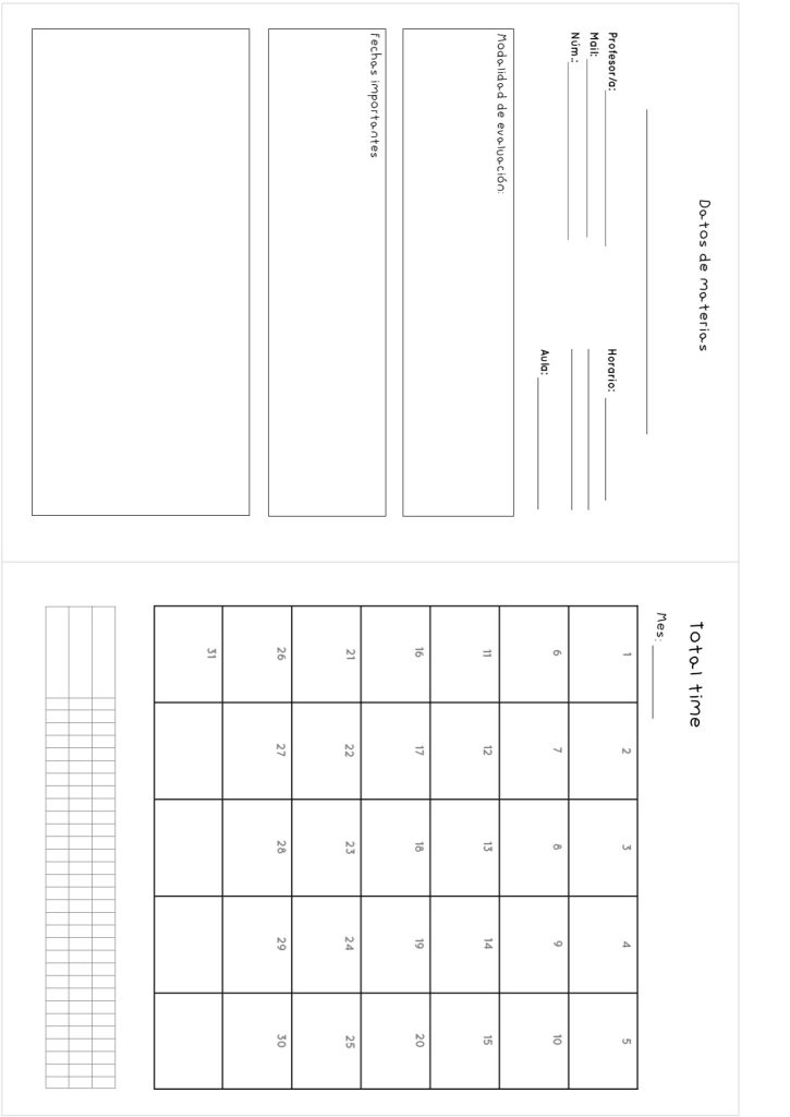 Planner de estudos completo para imprimir - molde parte 41