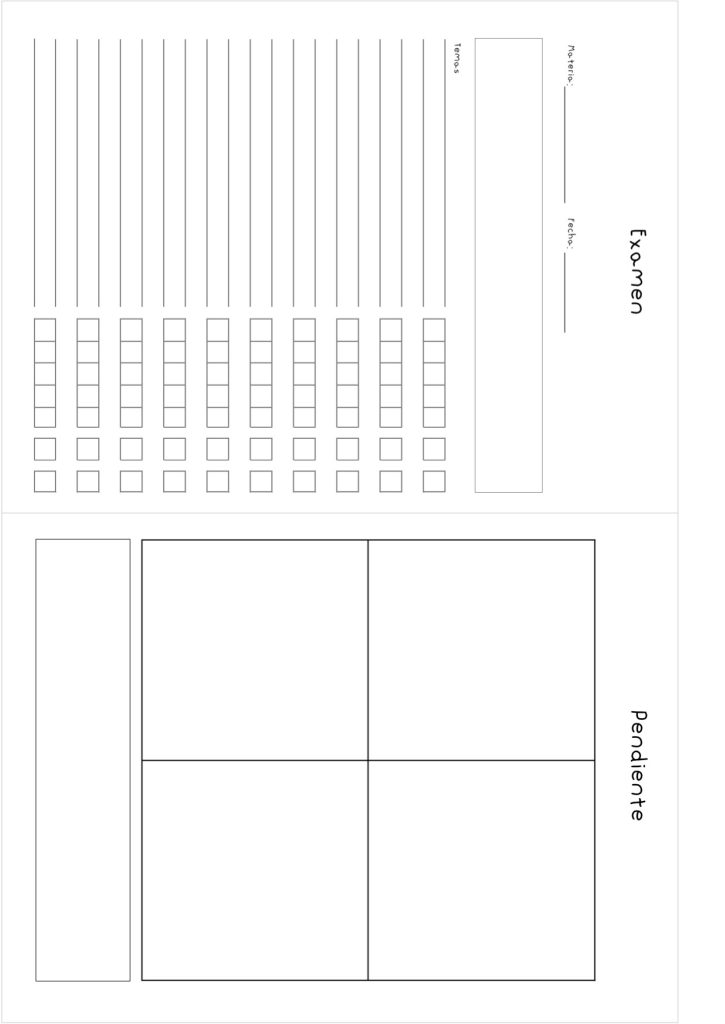 Planner de estudos completo para imprimir - molde parte 7