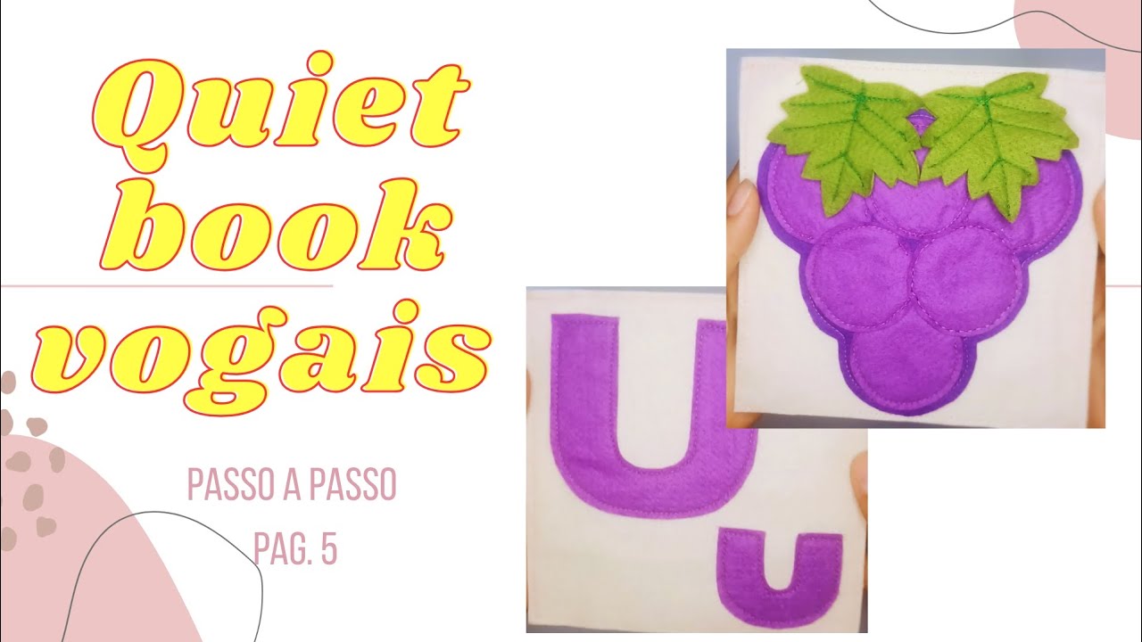Quiet book das vogais – página 5, vogal U