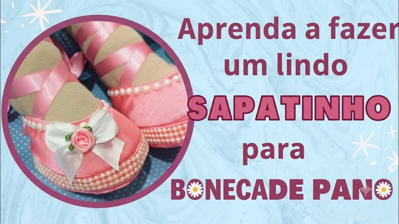 Sapatinho de boneca modelo 2