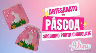 Saquinho porta-chocolate de Páscoa