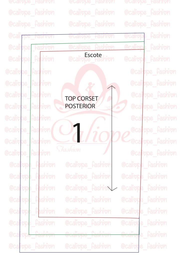 Top corset – modelagem, corte e costura - molde parte 8