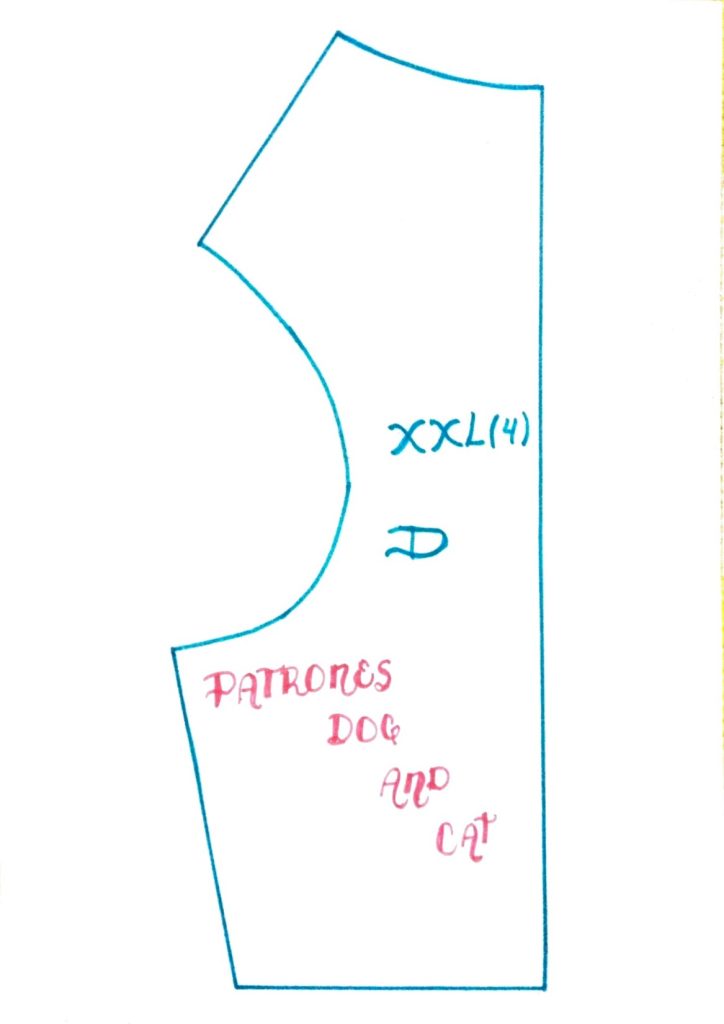 Top para cachorrinha a partir do molde base - molde parte 2