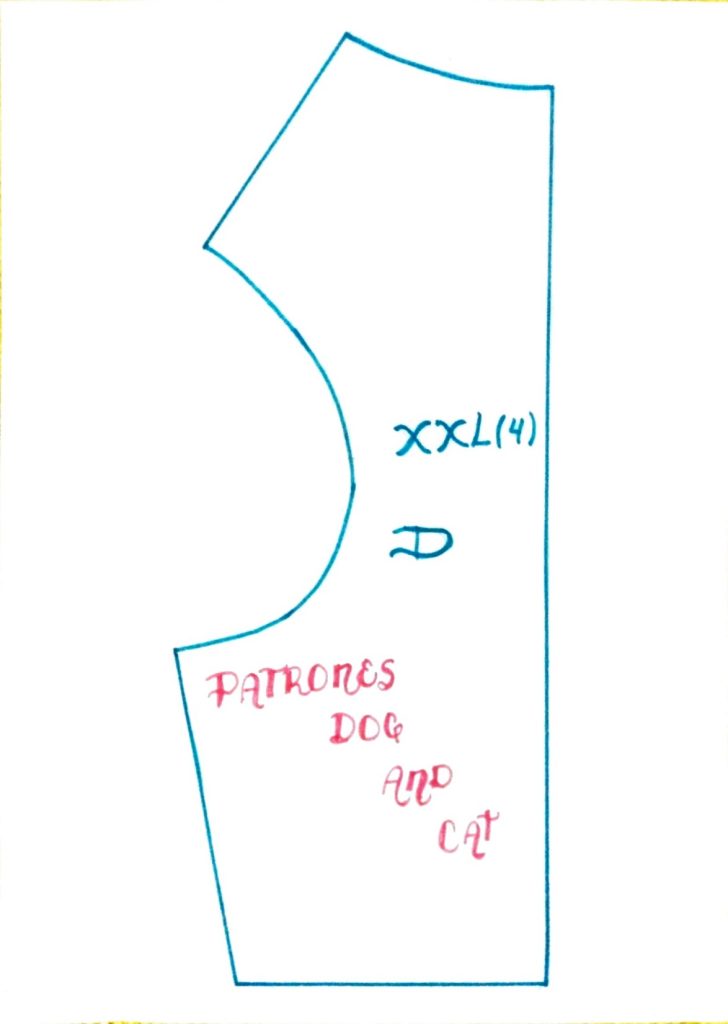 Top para cachorrinha a partir do molde base - molde parte 4