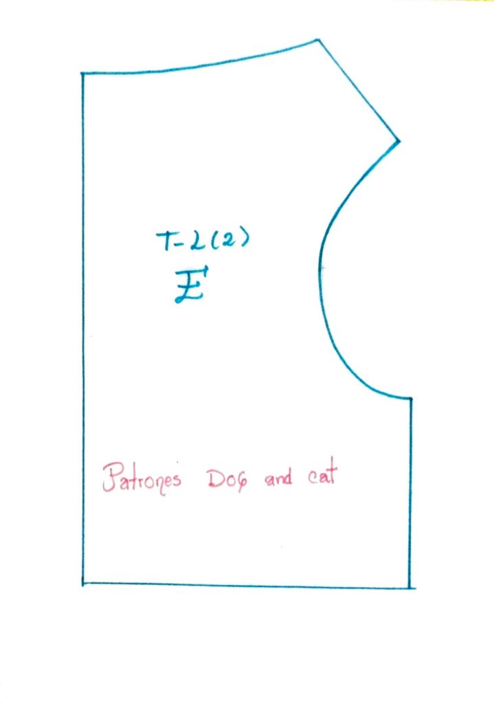Top para cachorrinha a partir do molde base - molde parte 7