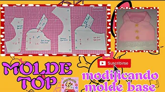 Top para cachorrinha a partir do molde base
