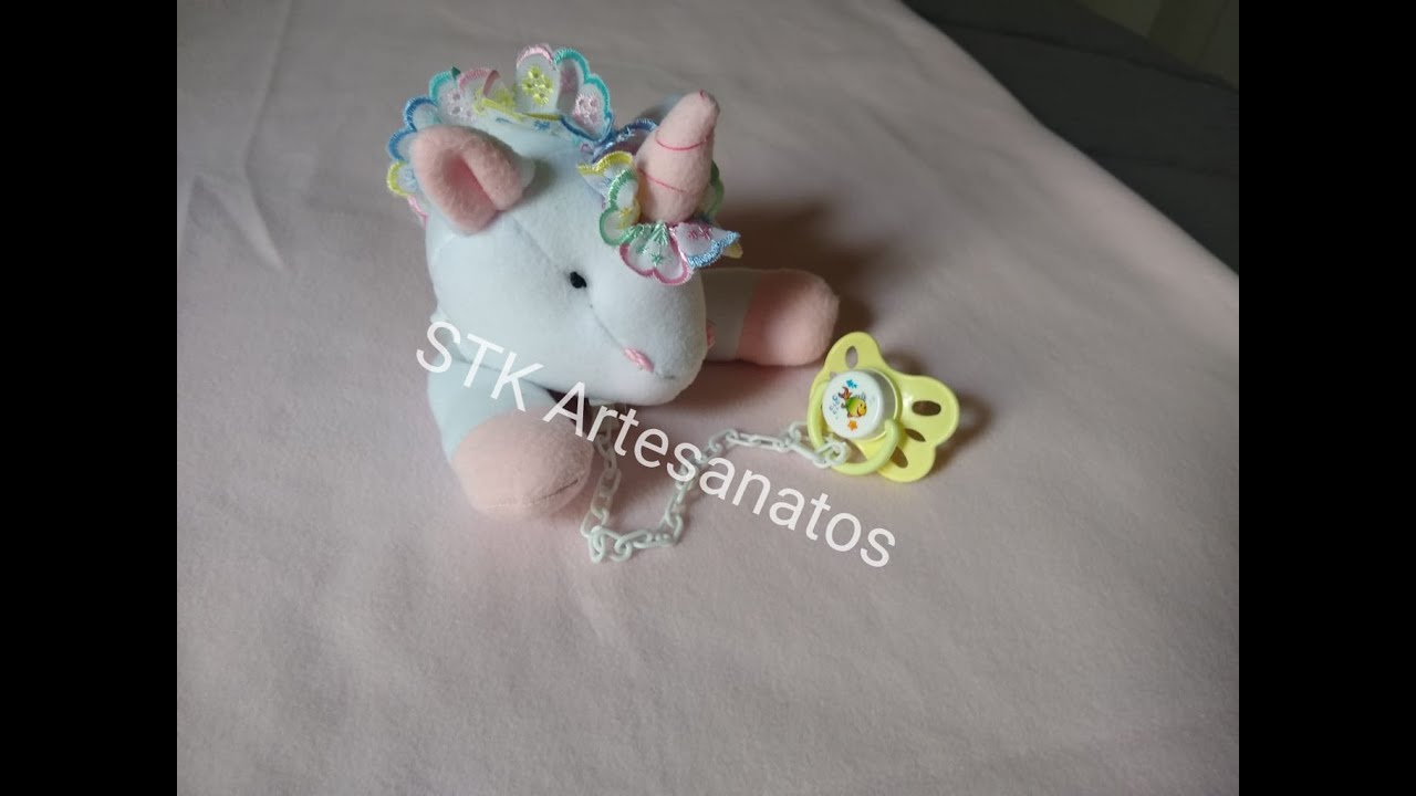 Unicórnio naninha para bebê