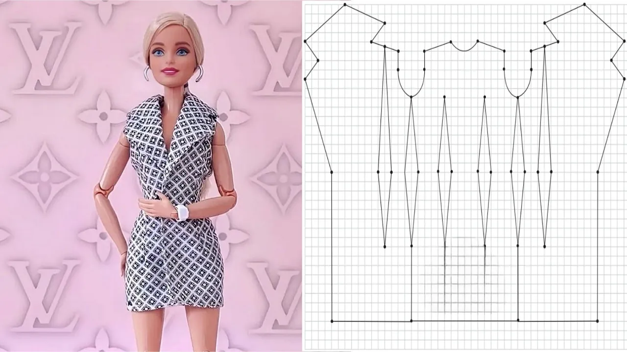 Vestido blazer para Barbie