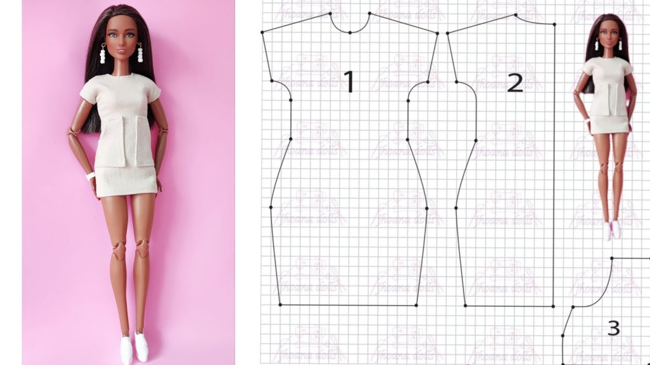 Vestido cargo para Barbie
