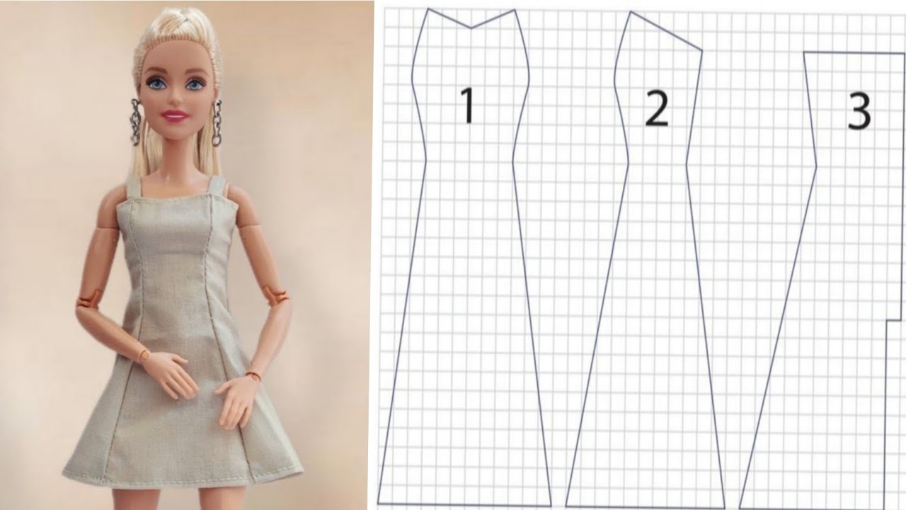 Vestido casual para Barbie