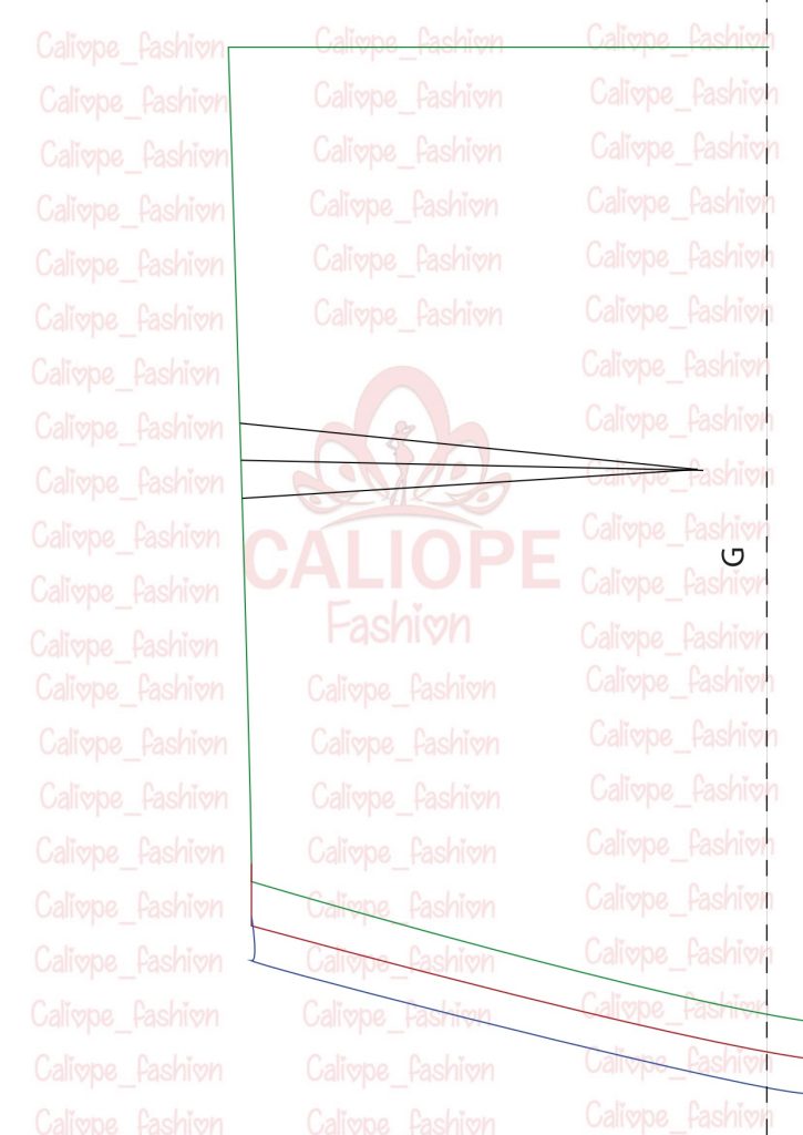 Vestido com decote reto e alças - molde parte 9