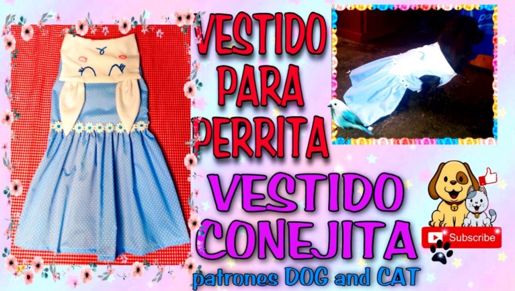 Vestido de coelhinha para cachorro - molde parte 8