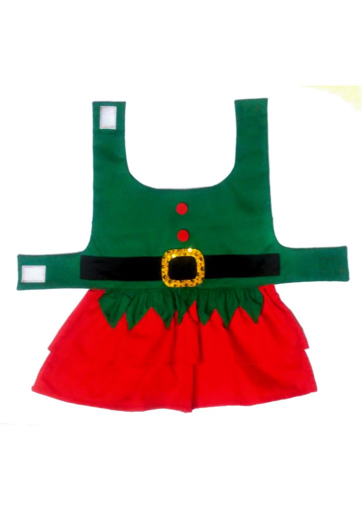 Vestido de duende natalina para cachorrinha - molde parte 7