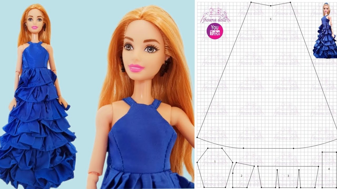 Vestido de festa para Barbie