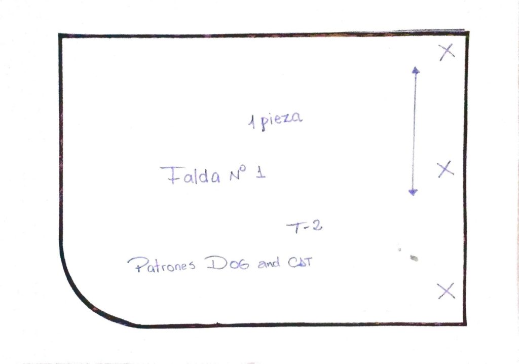 Vestido para cachorrinha e gatinha tamanho 2 - molde parte 3