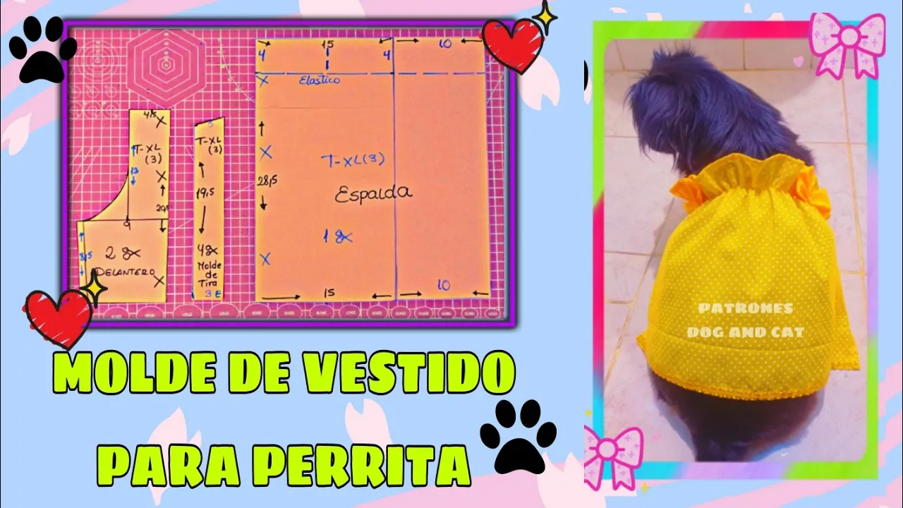 Vestido para cachorrinha modelo 2