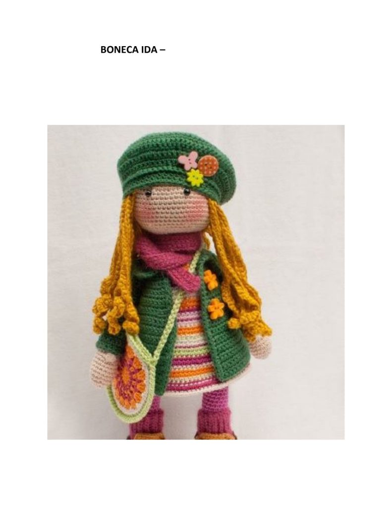 A boneca de amigurumi que todo mundo quer - molde parte 1