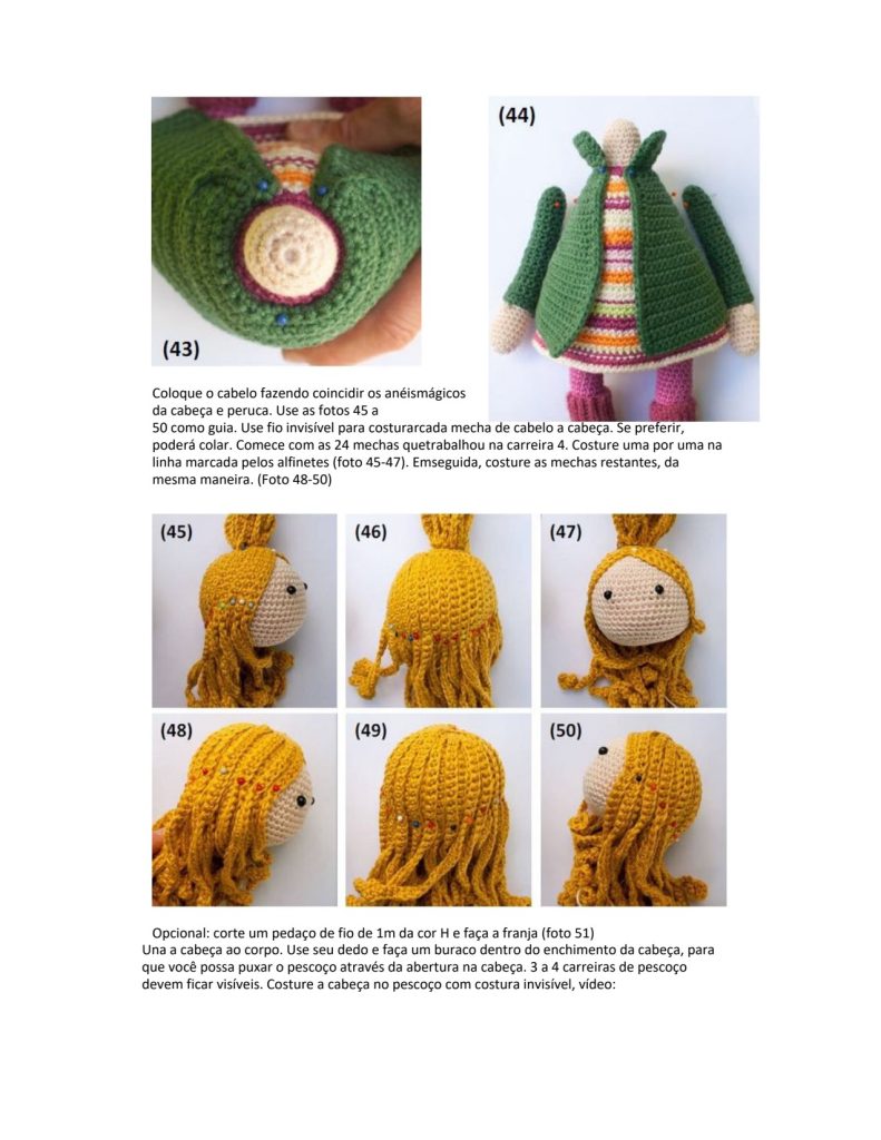 A boneca de amigurumi que todo mundo quer - molde parte 18