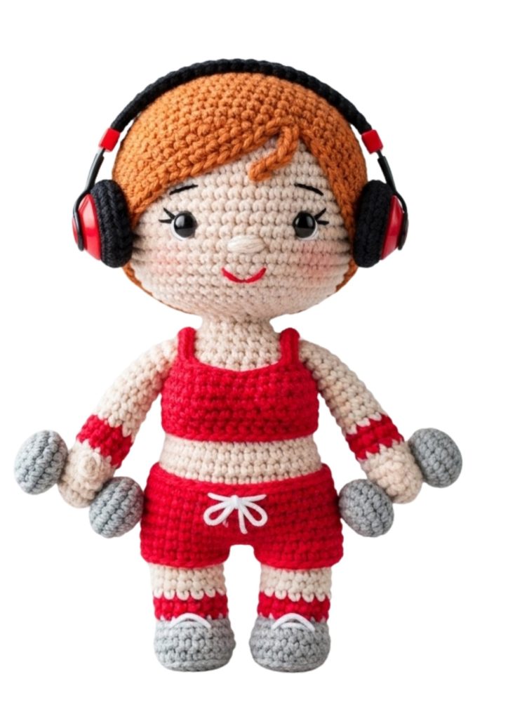 A boneca fisiculturista de amigurumi - molde parte 2