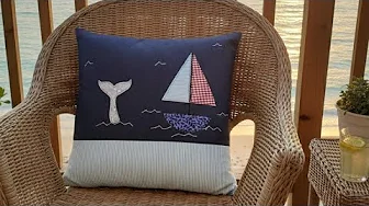Almofada criativa com tema de mar