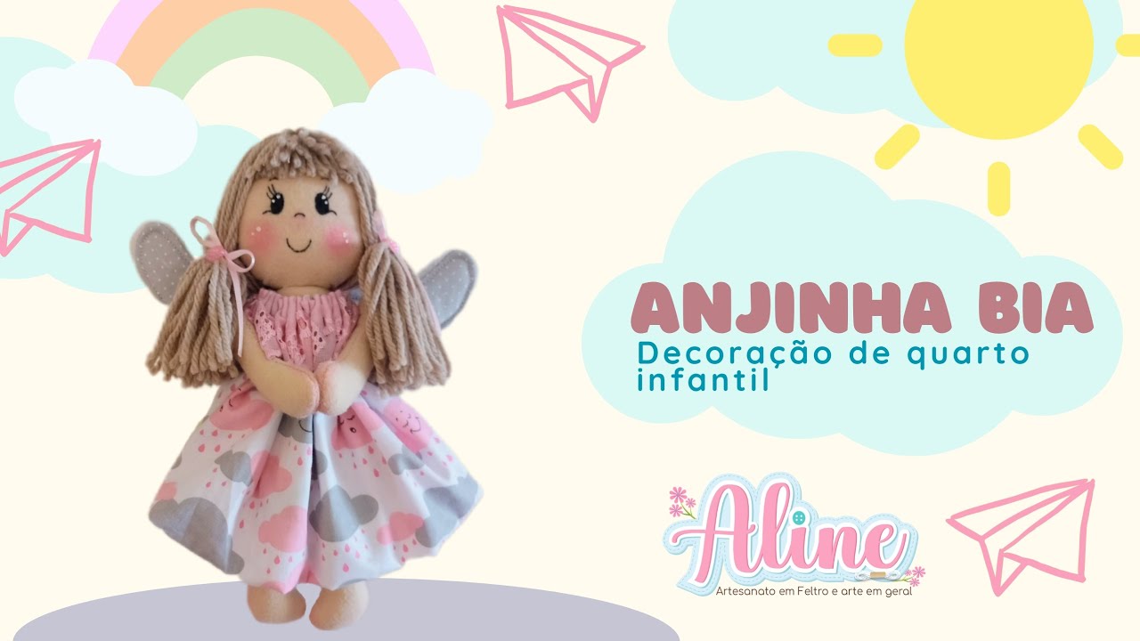 Anjinha Bia para decoração de quarto infantil