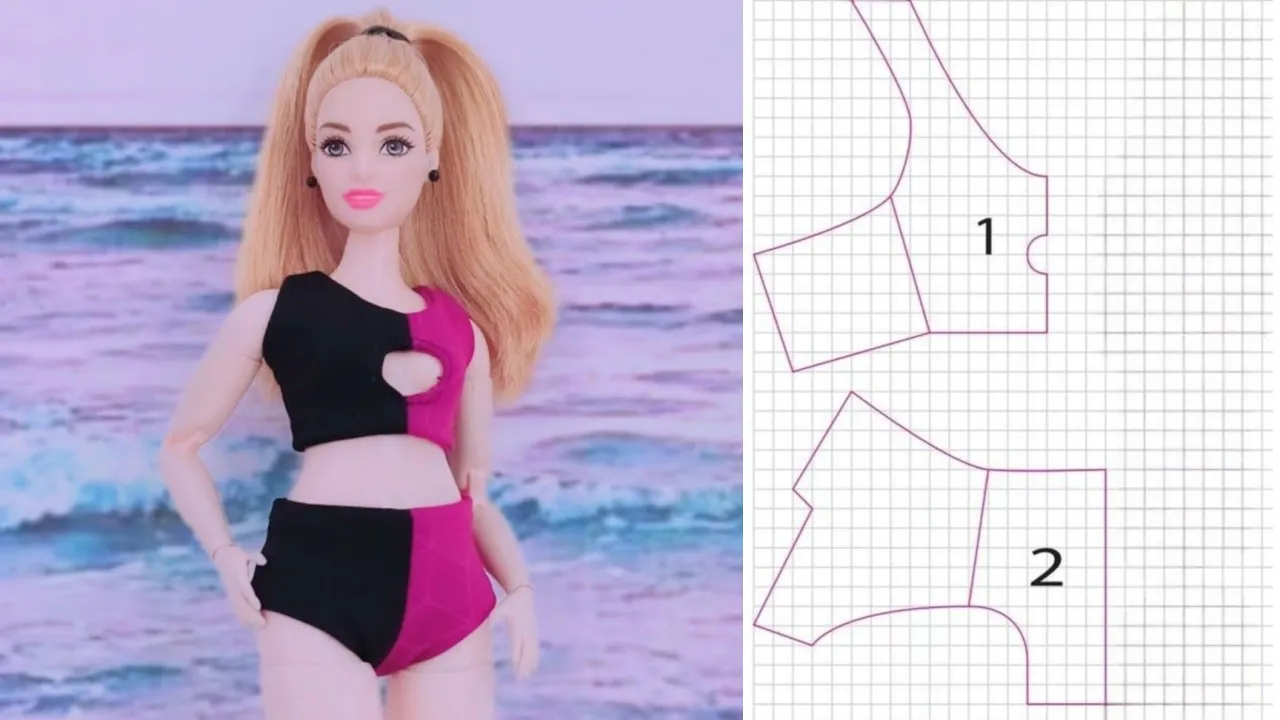 Biquíni para Barbie Curvy