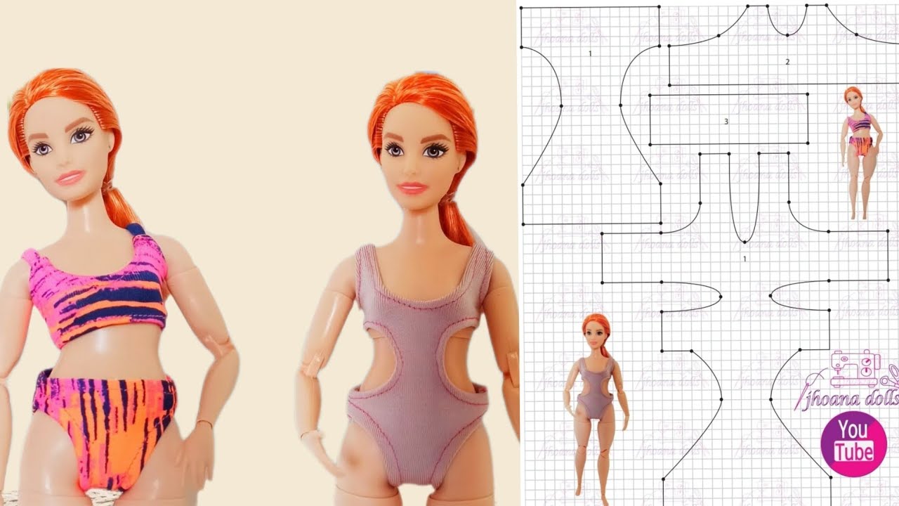 Biquínis para Barbie Curvy