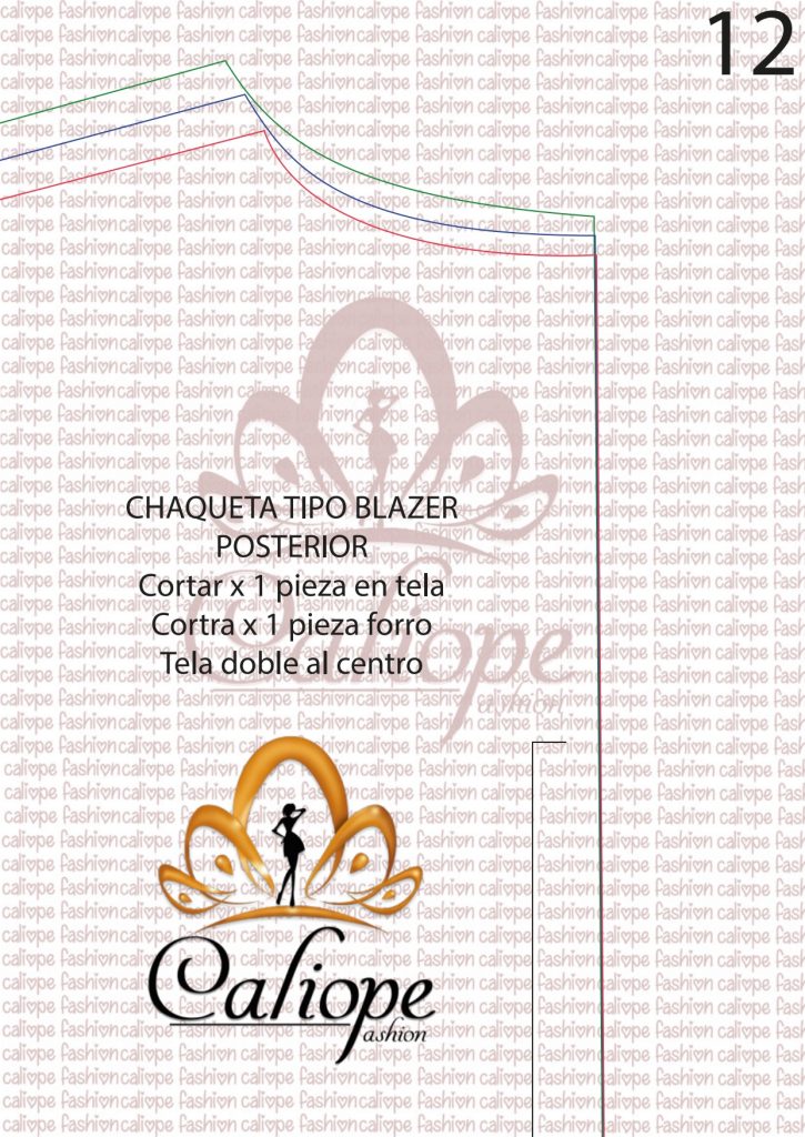 Blazer de alfaiataria parte 1 – jeito mais fácil - molde parte 13