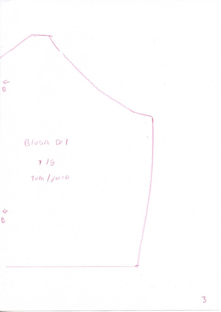 Blusa peplum - molde parte 4