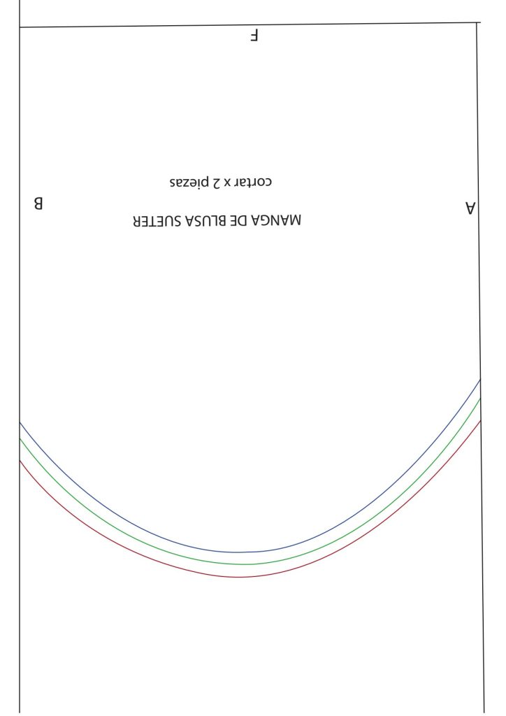 Blusa suéter - molde parte 2