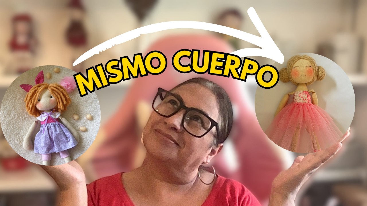 Boneca bailarina fácil com o mesmo corpo base