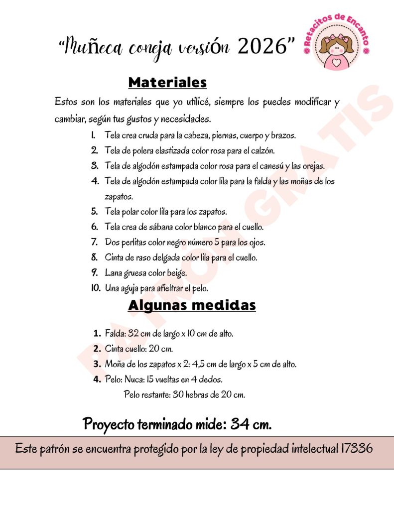 Boneca coelha de Páscoa – como fazer boneca de tecido fácil para vender - molde parte 2