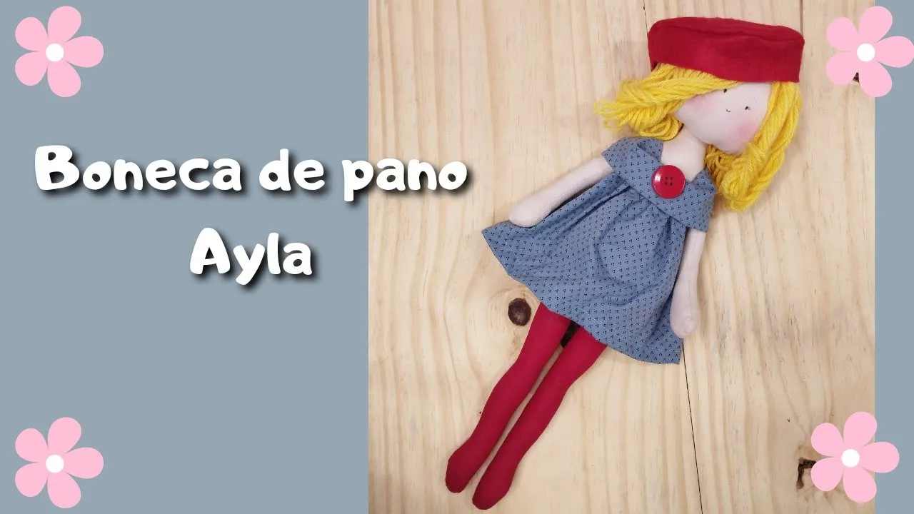 Boneca de pano Ayla fácil