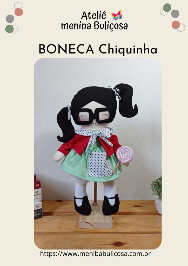 Boneca de pano Chiquinha - molde parte 1
